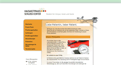 Desktop Screenshot of hausarztpraxis-schlosscenter.de